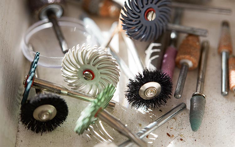 Close up of jewelry making tools  